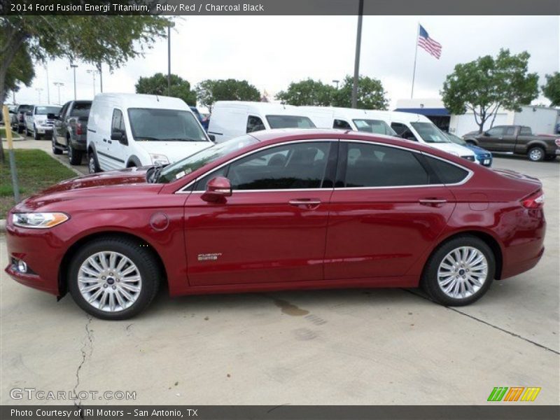  2014 Fusion Energi Titanium Ruby Red