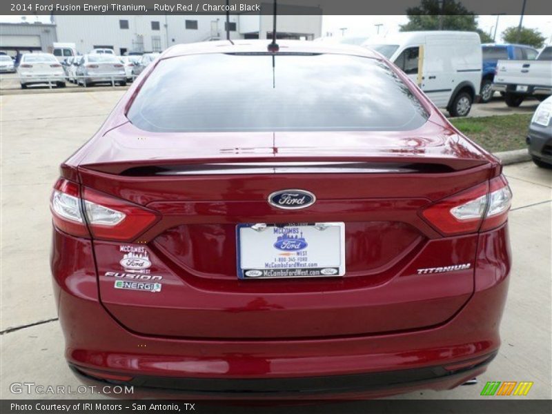 Ruby Red / Charcoal Black 2014 Ford Fusion Energi Titanium