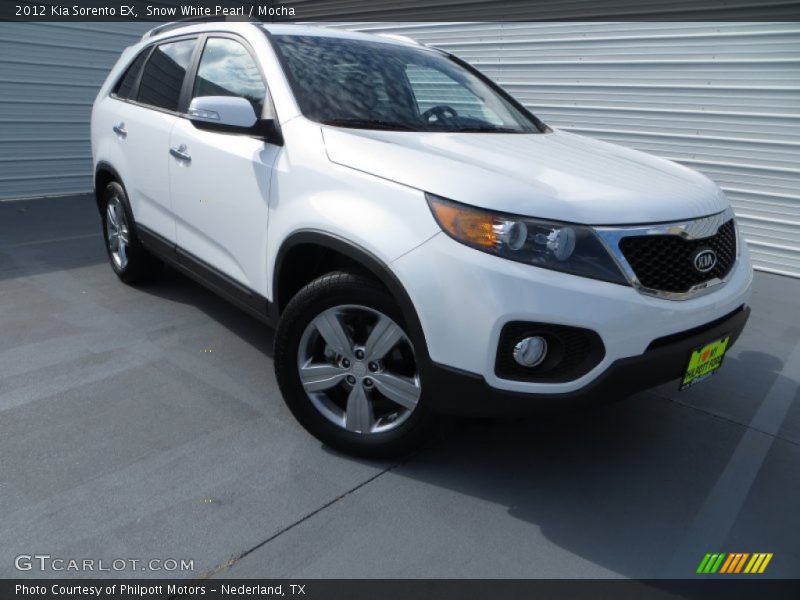 Snow White Pearl / Mocha 2012 Kia Sorento EX