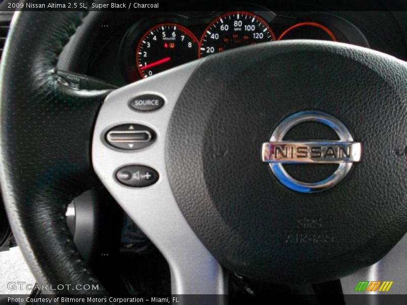 Super Black / Charcoal 2009 Nissan Altima 2.5 SL