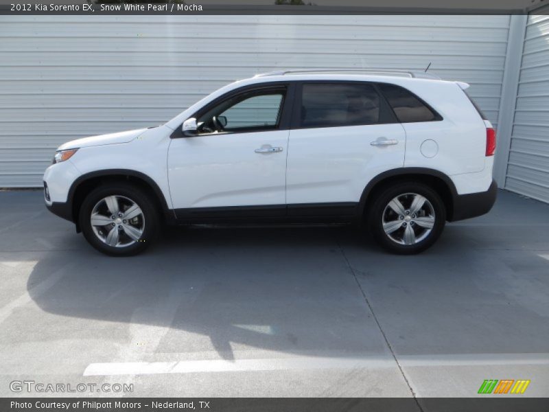 Snow White Pearl / Mocha 2012 Kia Sorento EX