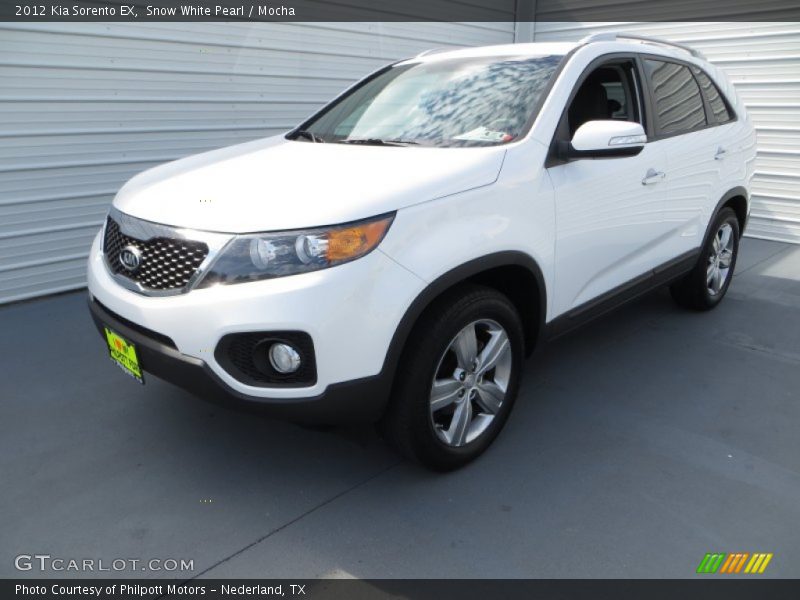 Snow White Pearl / Mocha 2012 Kia Sorento EX