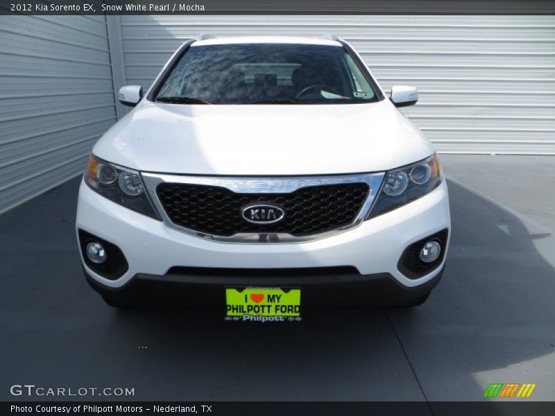 Snow White Pearl / Mocha 2012 Kia Sorento EX