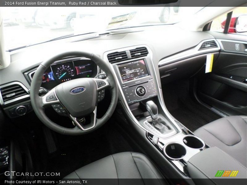 Charcoal Black Interior - 2014 Fusion Energi Titanium 