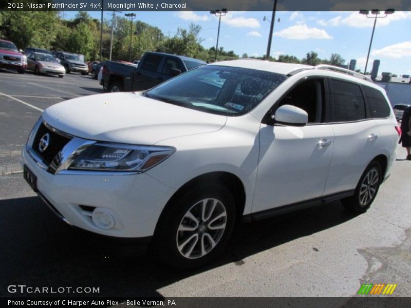 Moonlight White / Charcoal 2013 Nissan Pathfinder SV 4x4