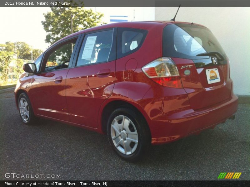 Milano Red / Gray 2013 Honda Fit