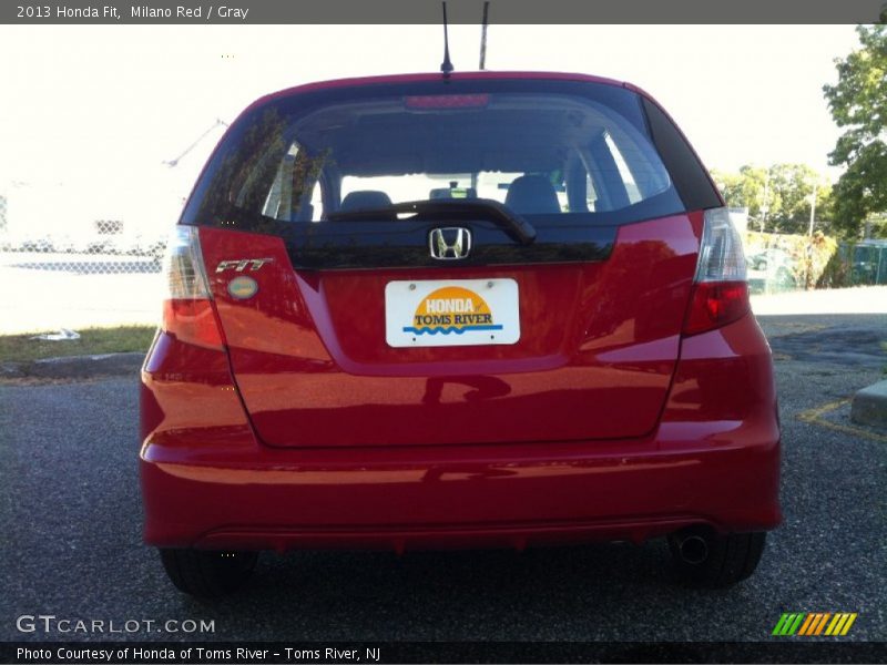 Milano Red / Gray 2013 Honda Fit