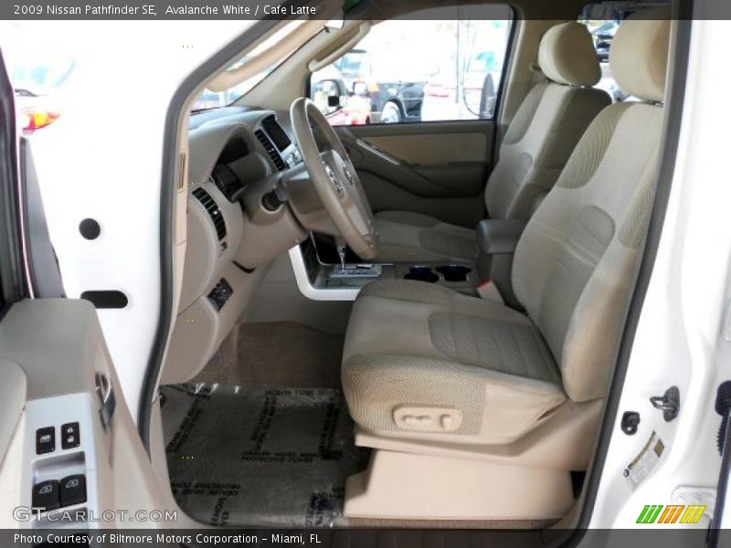 Avalanche White / Cafe Latte 2009 Nissan Pathfinder SE