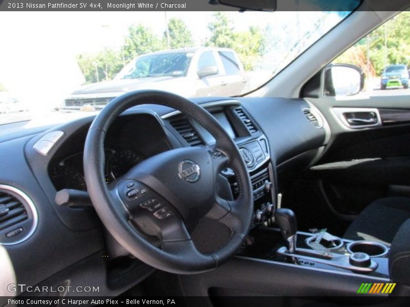 Moonlight White / Charcoal 2013 Nissan Pathfinder SV 4x4