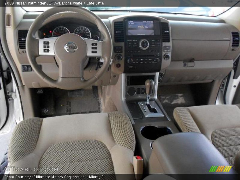 Avalanche White / Cafe Latte 2009 Nissan Pathfinder SE