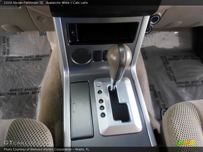 Avalanche White / Cafe Latte 2009 Nissan Pathfinder SE