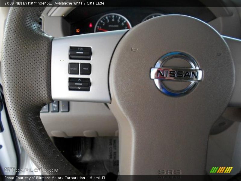 Avalanche White / Cafe Latte 2009 Nissan Pathfinder SE