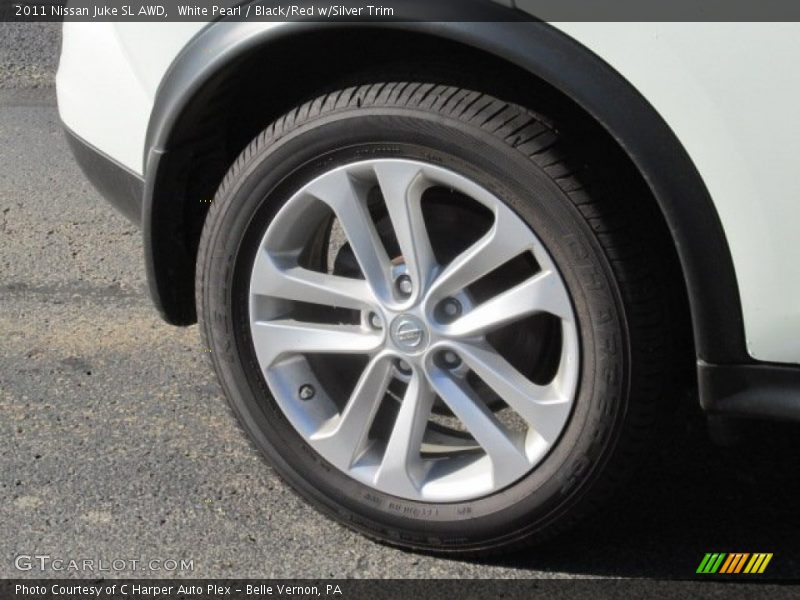 White Pearl / Black/Red w/Silver Trim 2011 Nissan Juke SL AWD