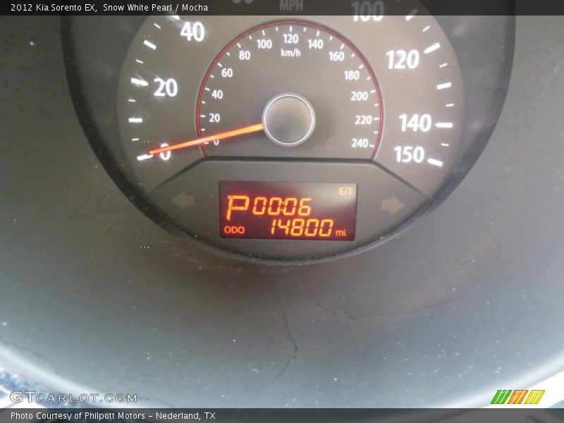 Snow White Pearl / Mocha 2012 Kia Sorento EX