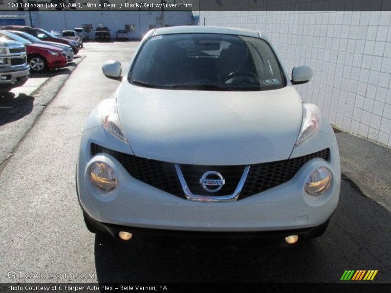 White Pearl / Black/Red w/Silver Trim 2011 Nissan Juke SL AWD