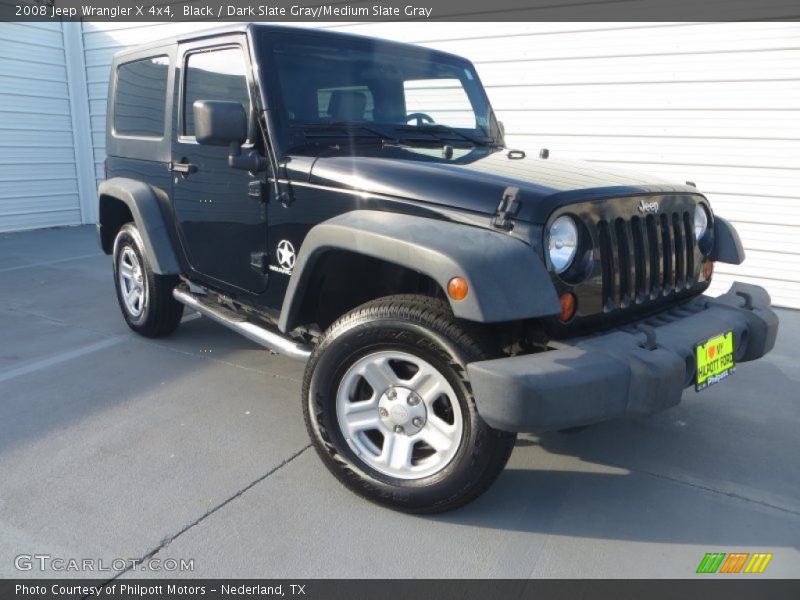 Black / Dark Slate Gray/Medium Slate Gray 2008 Jeep Wrangler X 4x4