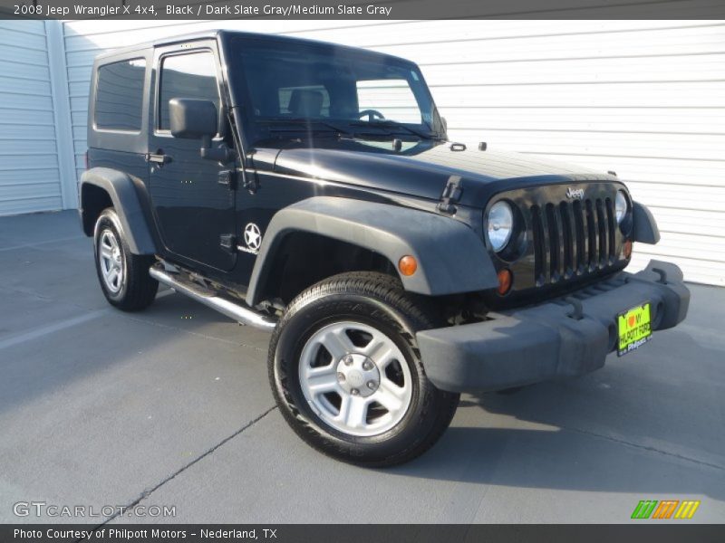 Black / Dark Slate Gray/Medium Slate Gray 2008 Jeep Wrangler X 4x4