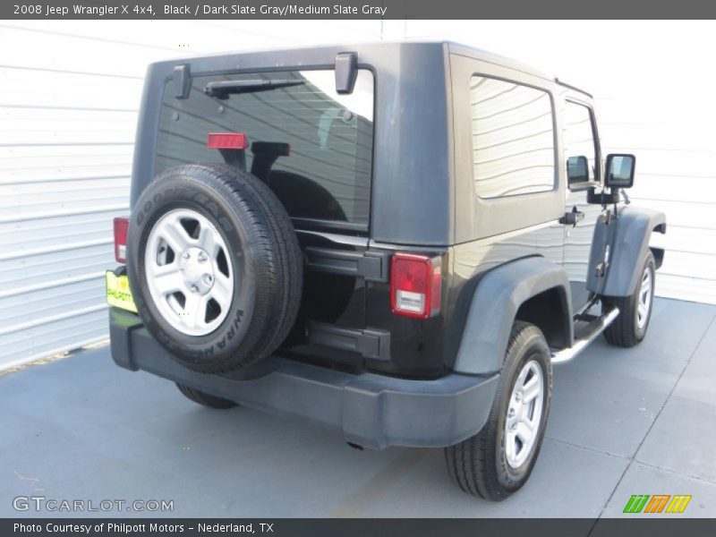 Black / Dark Slate Gray/Medium Slate Gray 2008 Jeep Wrangler X 4x4