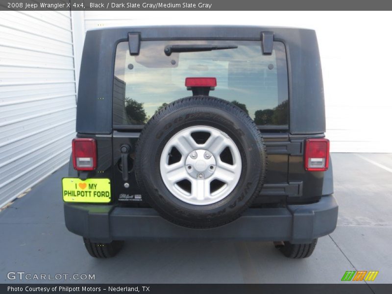 Black / Dark Slate Gray/Medium Slate Gray 2008 Jeep Wrangler X 4x4