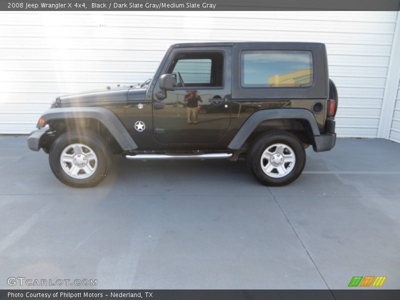 Black / Dark Slate Gray/Medium Slate Gray 2008 Jeep Wrangler X 4x4