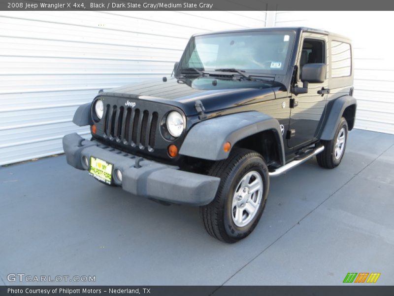 Black / Dark Slate Gray/Medium Slate Gray 2008 Jeep Wrangler X 4x4