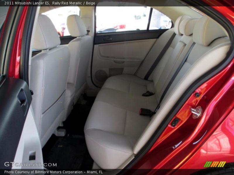 Rally Red Metallic / Beige 2011 Mitsubishi Lancer ES
