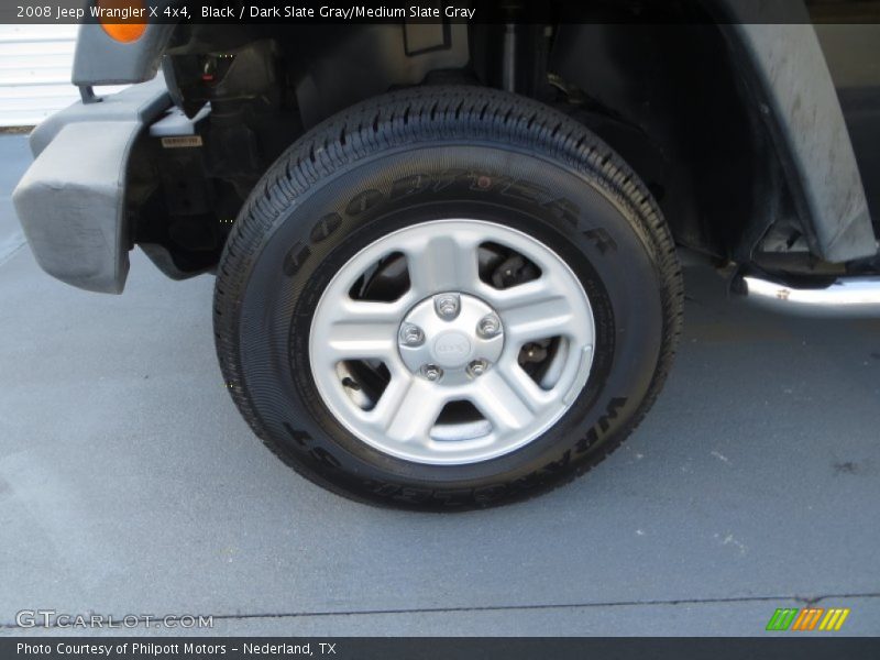 Black / Dark Slate Gray/Medium Slate Gray 2008 Jeep Wrangler X 4x4