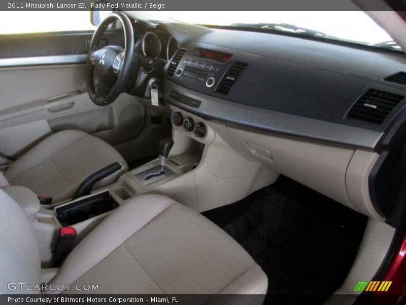 Rally Red Metallic / Beige 2011 Mitsubishi Lancer ES