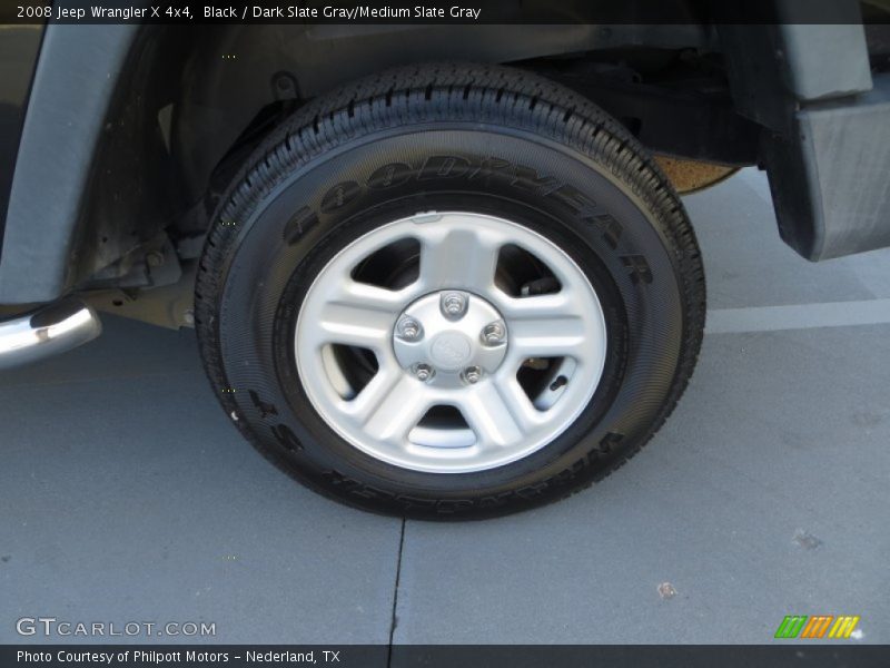 Black / Dark Slate Gray/Medium Slate Gray 2008 Jeep Wrangler X 4x4