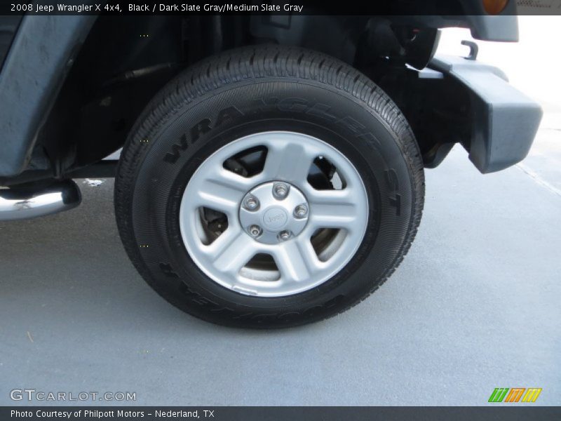 Black / Dark Slate Gray/Medium Slate Gray 2008 Jeep Wrangler X 4x4