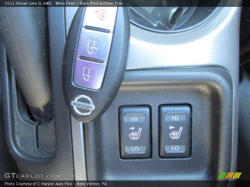 White Pearl / Black/Red w/Silver Trim 2011 Nissan Juke SL AWD