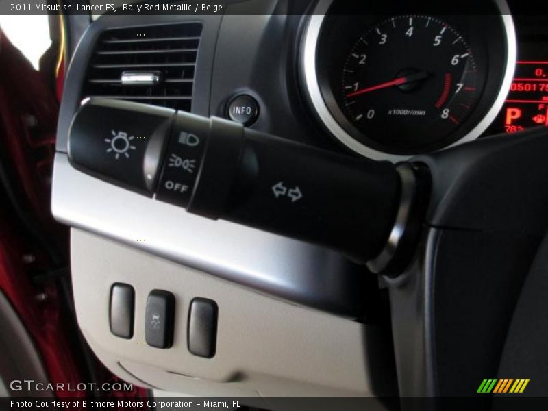 Rally Red Metallic / Beige 2011 Mitsubishi Lancer ES