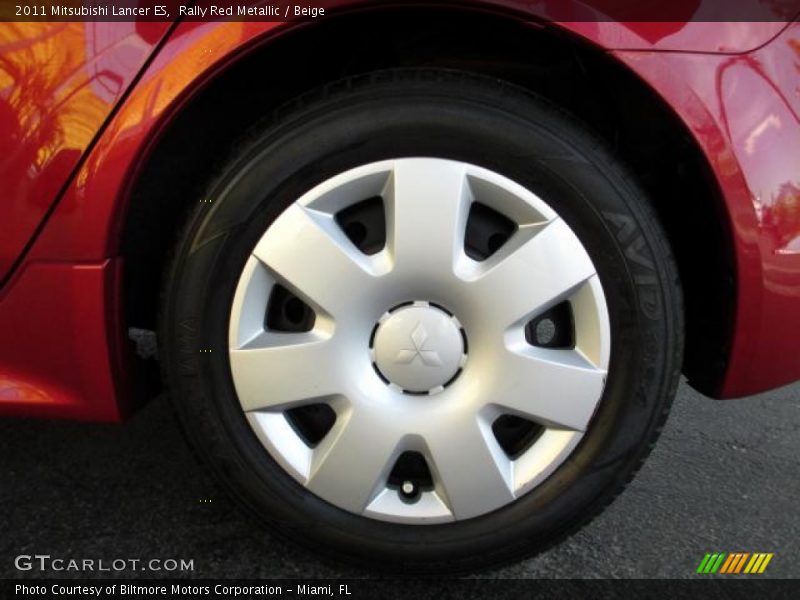 Rally Red Metallic / Beige 2011 Mitsubishi Lancer ES