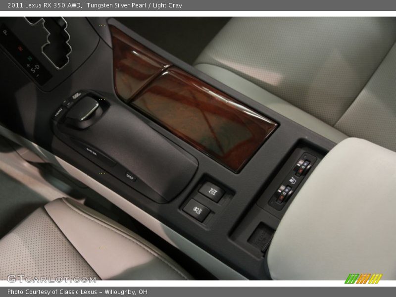Tungsten Silver Pearl / Light Gray 2011 Lexus RX 350 AWD