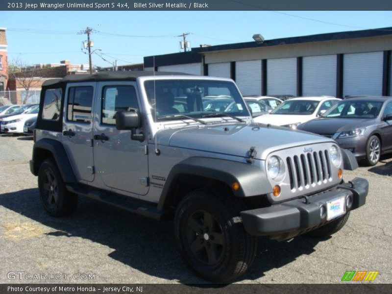 Billet Silver Metallic / Black 2013 Jeep Wrangler Unlimited Sport S 4x4