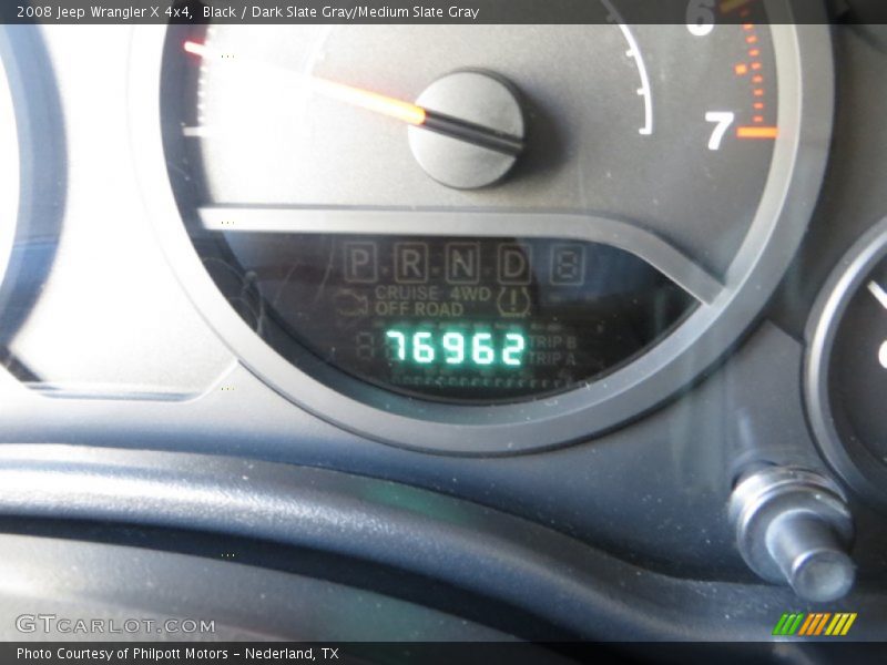 Black / Dark Slate Gray/Medium Slate Gray 2008 Jeep Wrangler X 4x4