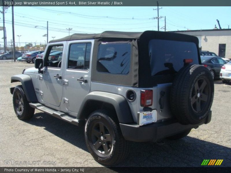 Billet Silver Metallic / Black 2013 Jeep Wrangler Unlimited Sport S 4x4
