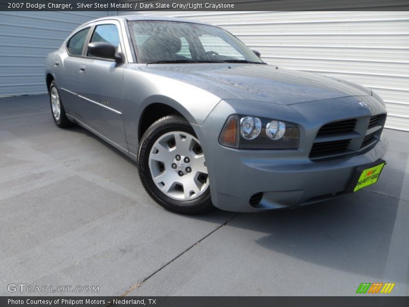 Silver Steel Metallic / Dark Slate Gray/Light Graystone 2007 Dodge Charger