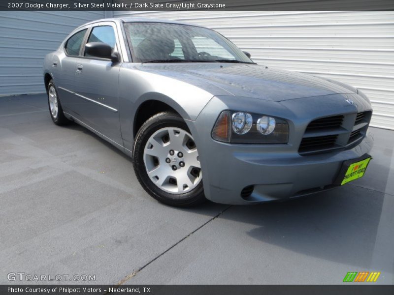 Silver Steel Metallic / Dark Slate Gray/Light Graystone 2007 Dodge Charger