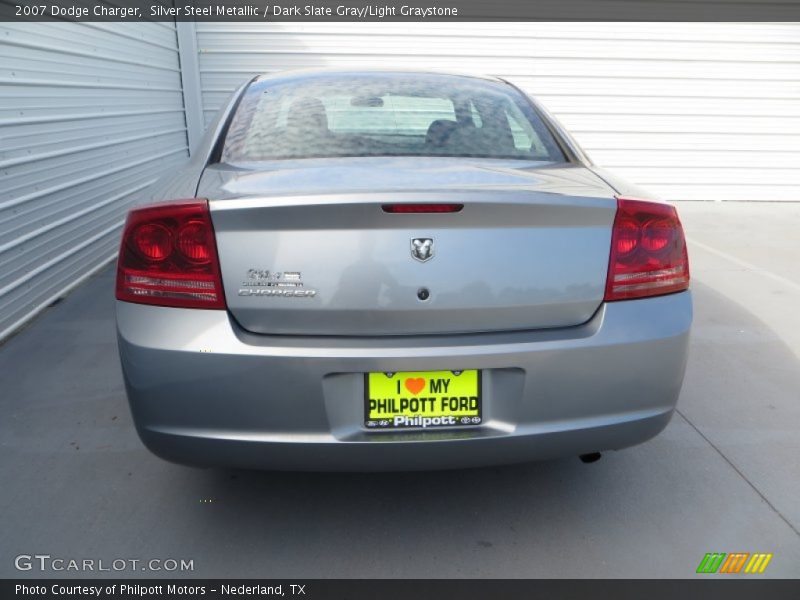 Silver Steel Metallic / Dark Slate Gray/Light Graystone 2007 Dodge Charger