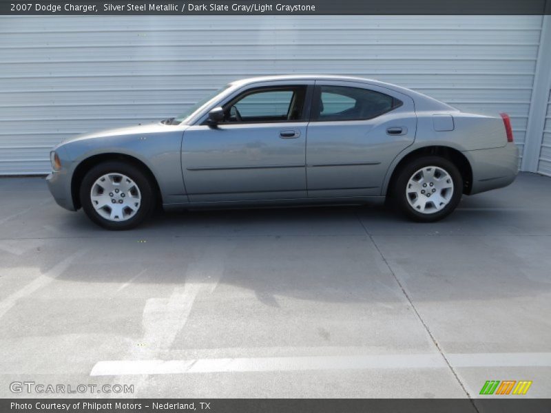 Silver Steel Metallic / Dark Slate Gray/Light Graystone 2007 Dodge Charger