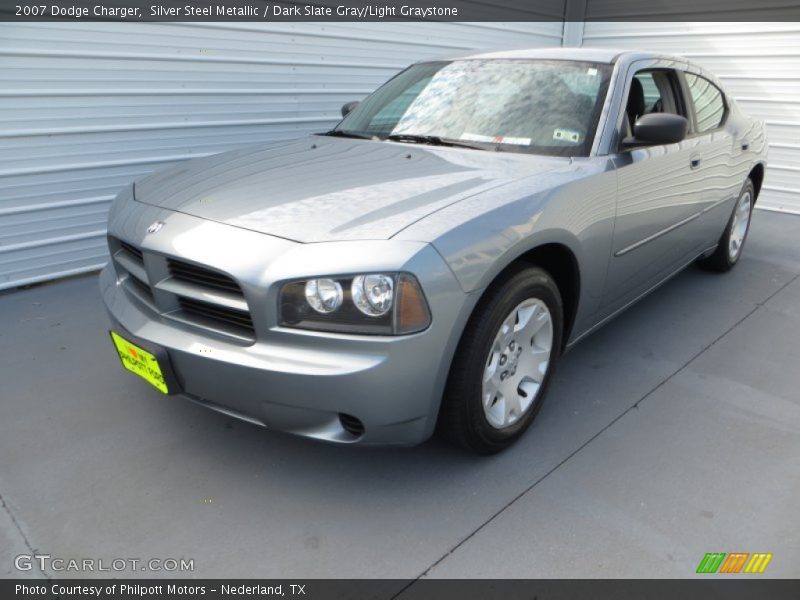 Silver Steel Metallic / Dark Slate Gray/Light Graystone 2007 Dodge Charger