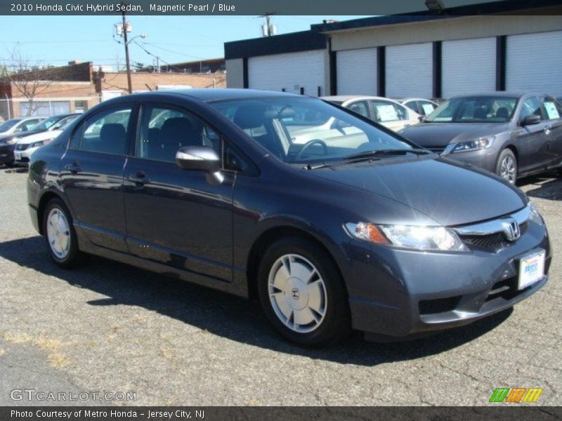 Magnetic Pearl / Blue 2010 Honda Civic Hybrid Sedan