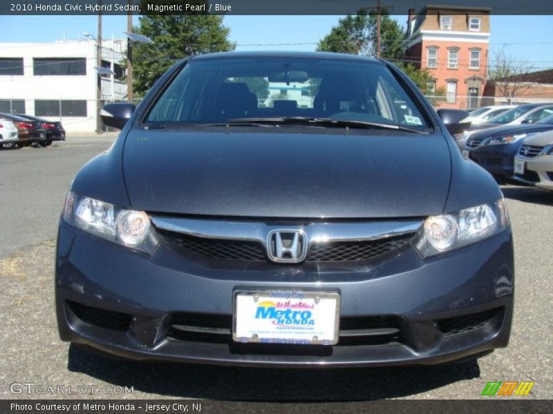 Magnetic Pearl / Blue 2010 Honda Civic Hybrid Sedan