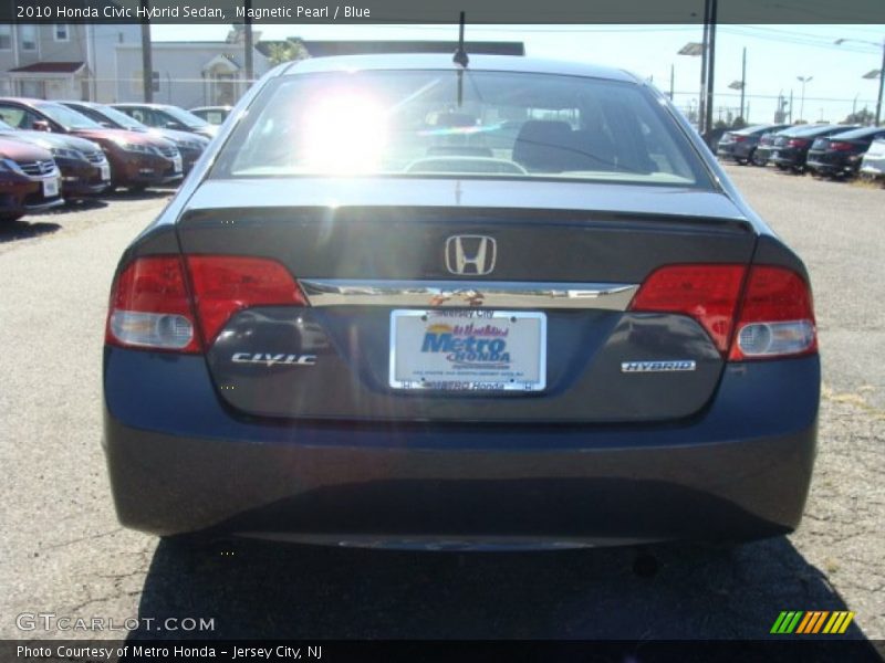 Magnetic Pearl / Blue 2010 Honda Civic Hybrid Sedan