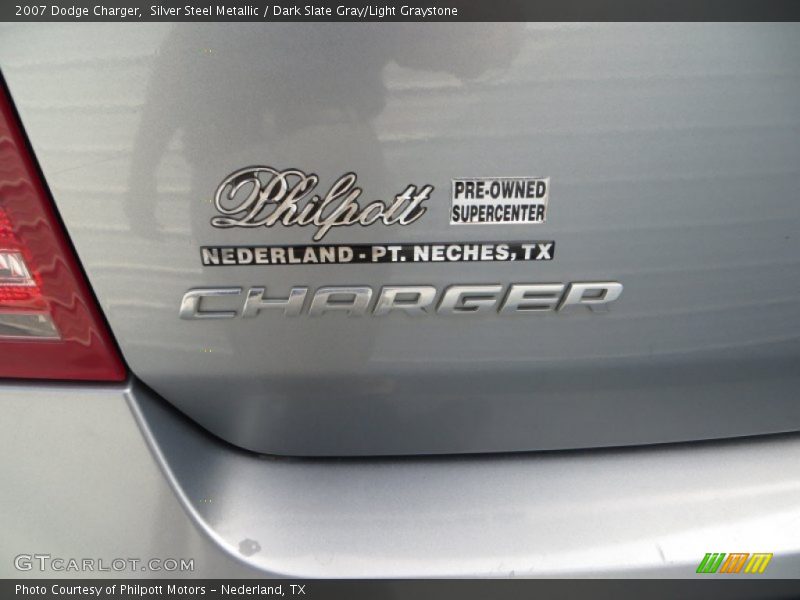 Silver Steel Metallic / Dark Slate Gray/Light Graystone 2007 Dodge Charger