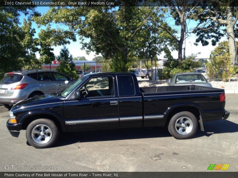 Onyx Black / Medium Gray 2001 Chevrolet S10 Extended Cab