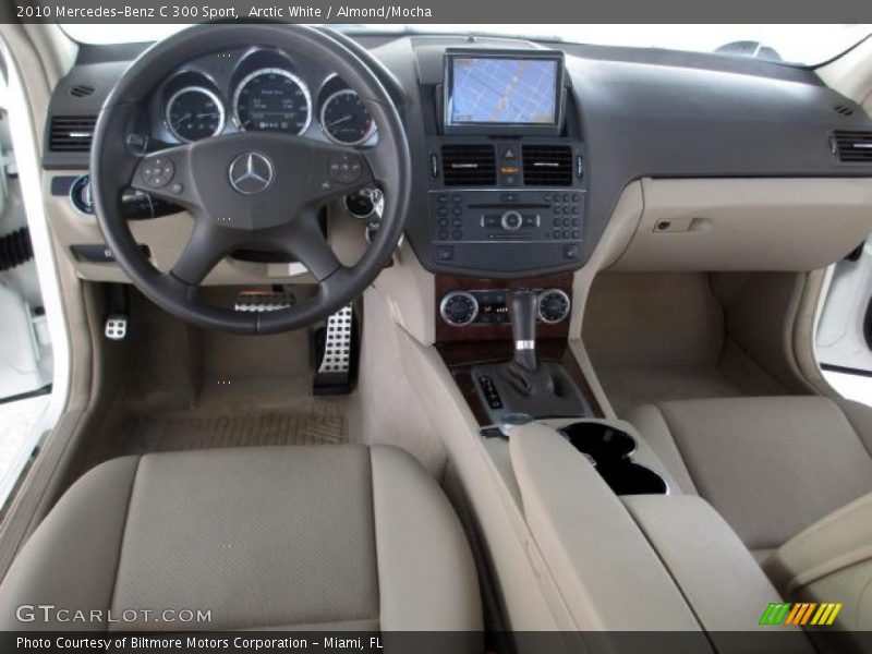 Arctic White / Almond/Mocha 2010 Mercedes-Benz C 300 Sport