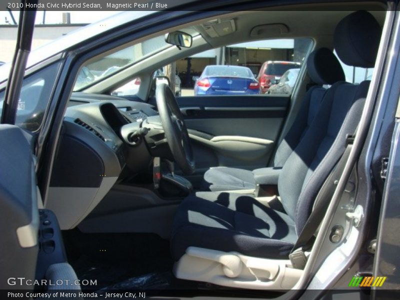 Magnetic Pearl / Blue 2010 Honda Civic Hybrid Sedan