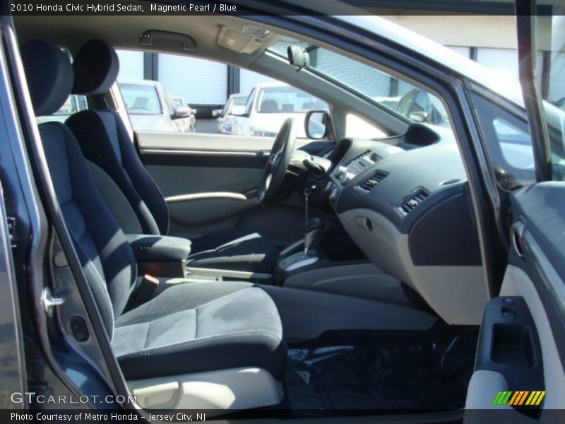 Magnetic Pearl / Blue 2010 Honda Civic Hybrid Sedan